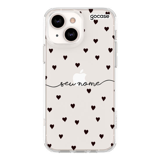 Capinha para celular Black Hearts Manuscrita