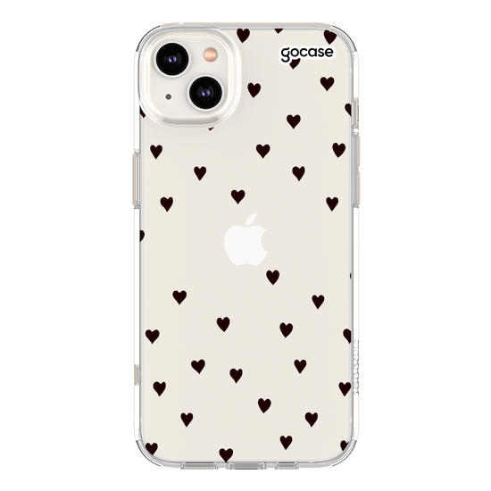Capinha para celular Black Hearts Manuscrita