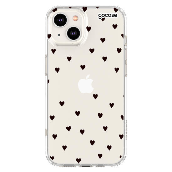 Capinha para celular Black Hearts Manuscrita