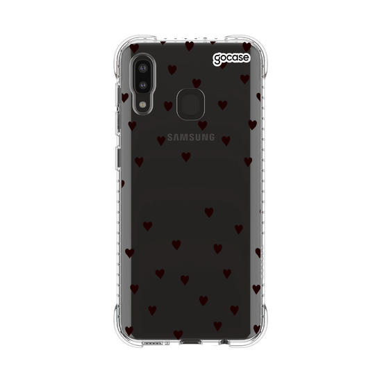 Capinha para celular Black Hearts Manuscrita