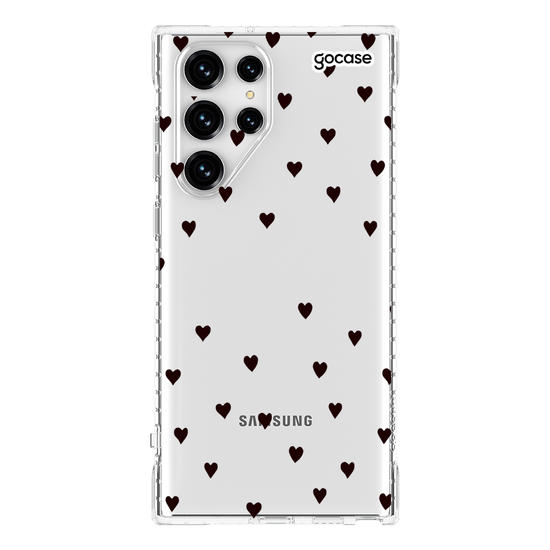 Capinha para celular Black Hearts Manuscrita