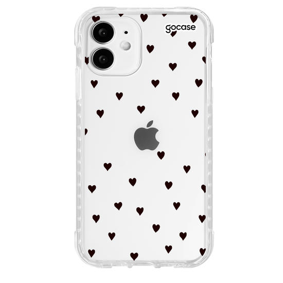 Capinha para celular Black Hearts Manuscrita