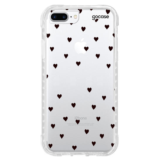 Capinha para celular Black Hearts Manuscrita