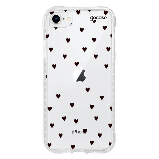 Capinha para celular Black Hearts Manuscrita