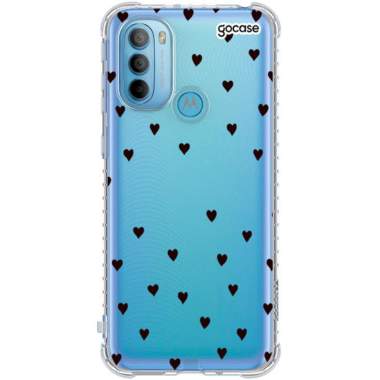 Capinha para celular Black Hearts Manuscrita