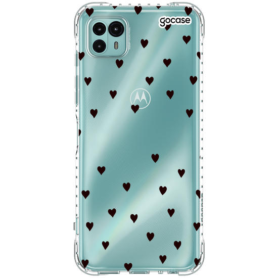 Capinha para celular Black Hearts Manuscrita