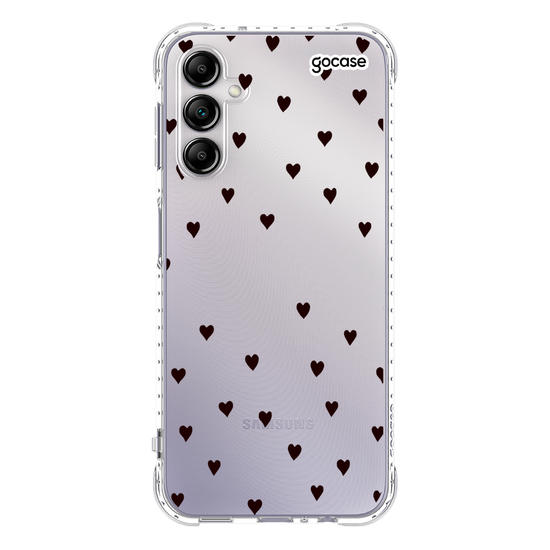 Capinha para celular Black Hearts Manuscrita