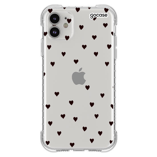 Capinha para celular Black Hearts Manuscrita