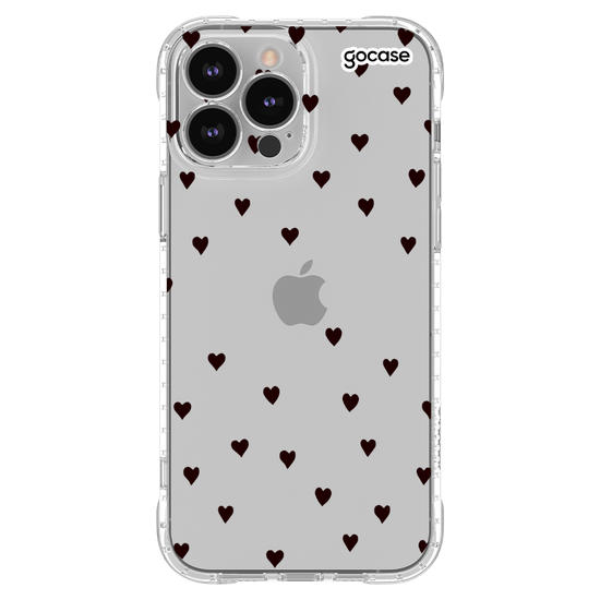 Capinha para celular Black Hearts Manuscrita