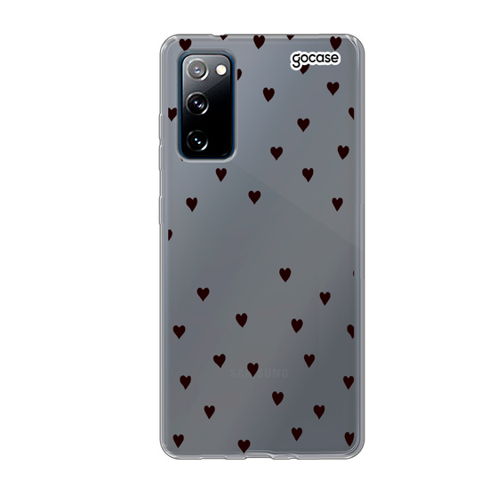 Black Hearts Handwritten Phone Case