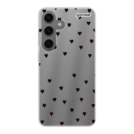 Black Hearts Handwritten Phone Case