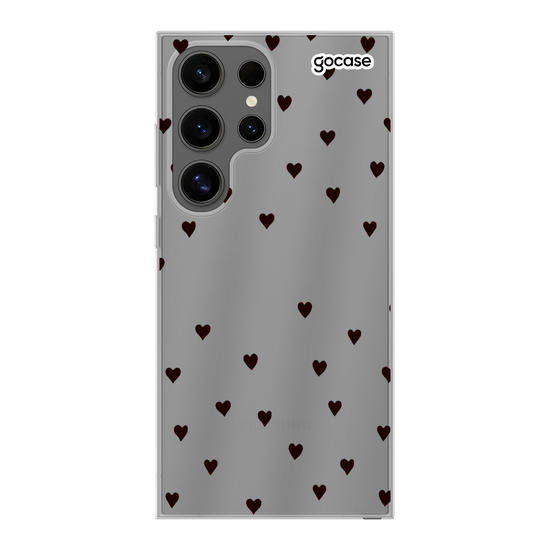 Black Hearts Handwritten Phone Case