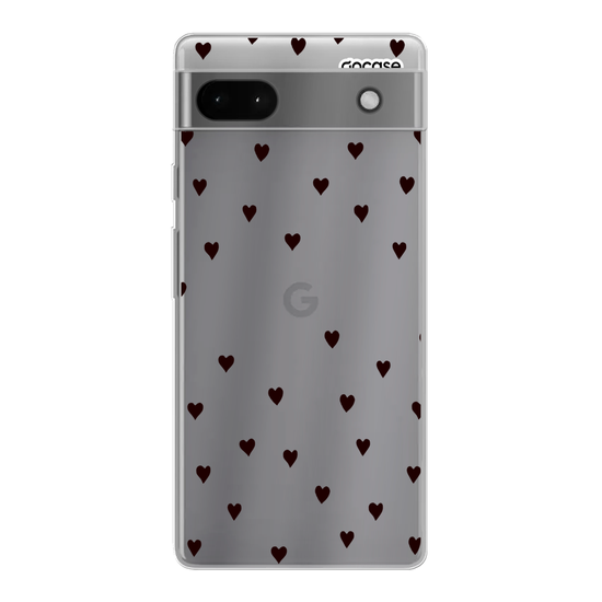 Black Hearts Handwritten Phone Case