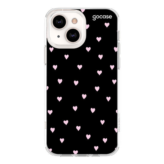 Black Pink Hearts Phone Case