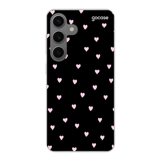 Black Pink Hearts Phone Case
