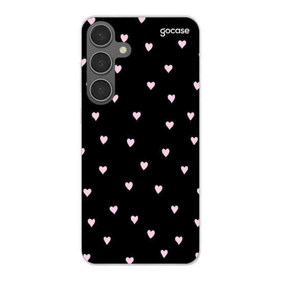 Black Pink Hearts Phone Case