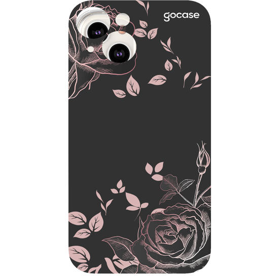 Capinha para celular Black Rosé Personalizada