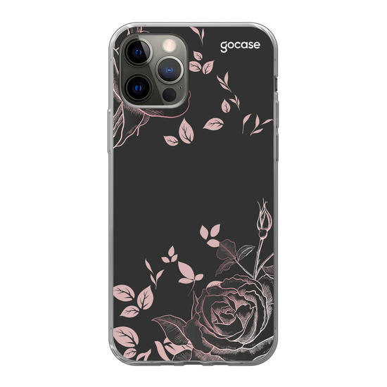 Black Rosé Customizable Phone Case