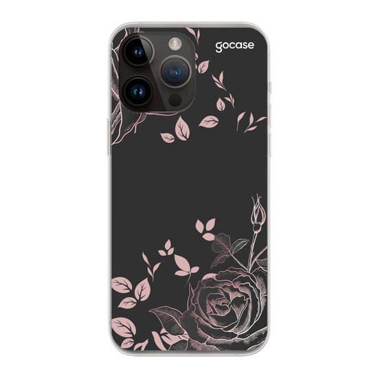Black Rosé Customizable Phone Case
