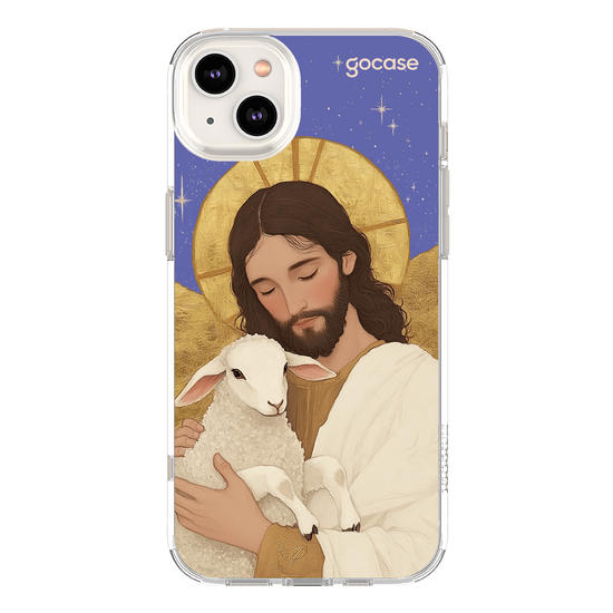 Capinha para celular  Jesus - Blue and Gold
