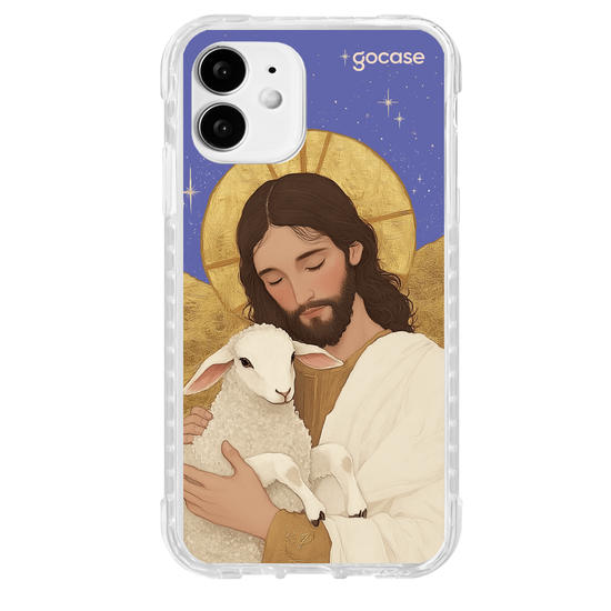 Capinha para celular  Jesus - Blue and Gold