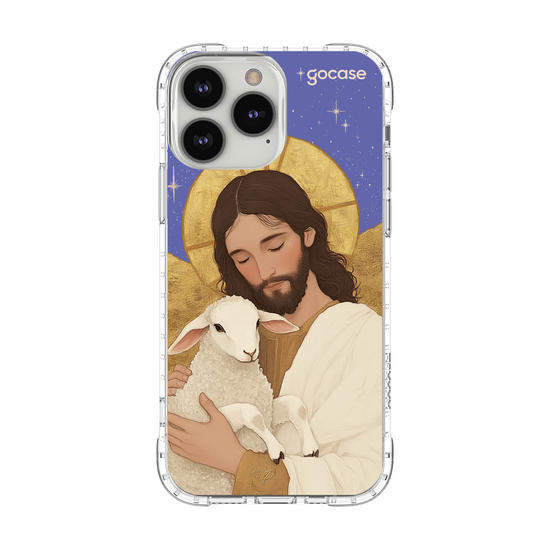 Capinha para celular  Jesus - Blue and Gold