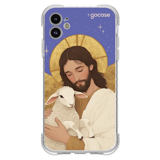 Capinha para celular  Jesus - Blue and Gold