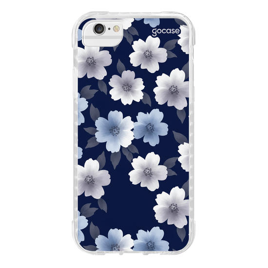 Capinha para celular  Blue Bloom Monogram