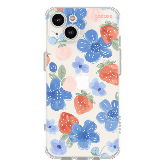 Blue Flowers Strawberry