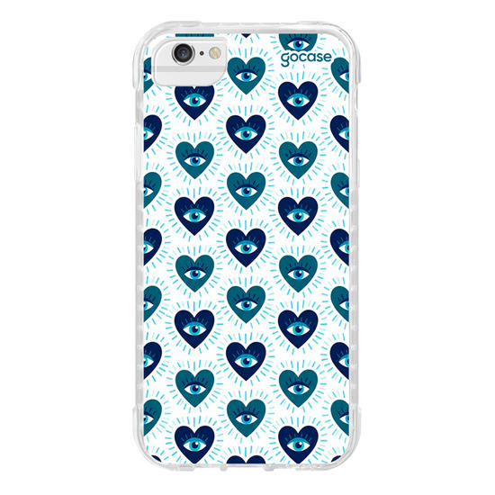Capinha para celular  Blue Heart Eyes