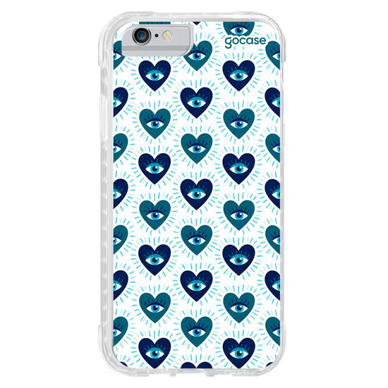 Capinha para celular  Blue Heart Eyes