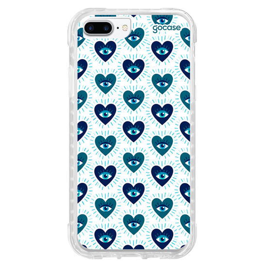 Capinha para celular  Blue Heart Eyes