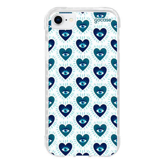 Capinha para celular  Blue Heart Eyes