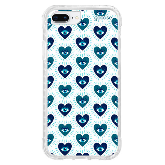 Capinha para celular  Blue Heart Eyes
