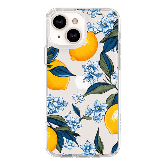 Limões e Folhas Azuis Phone Case