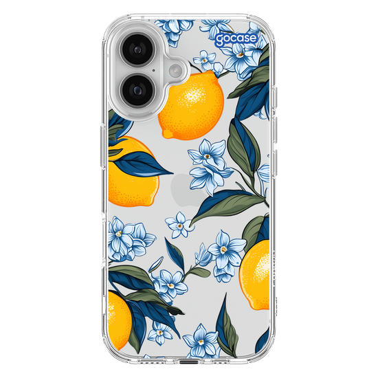 Capinha para celular  Limões e Folhas Azuis