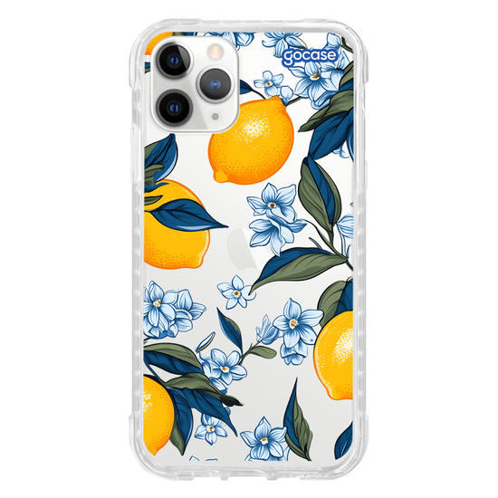 Capinha para celular  Limões e Folhas Azuis