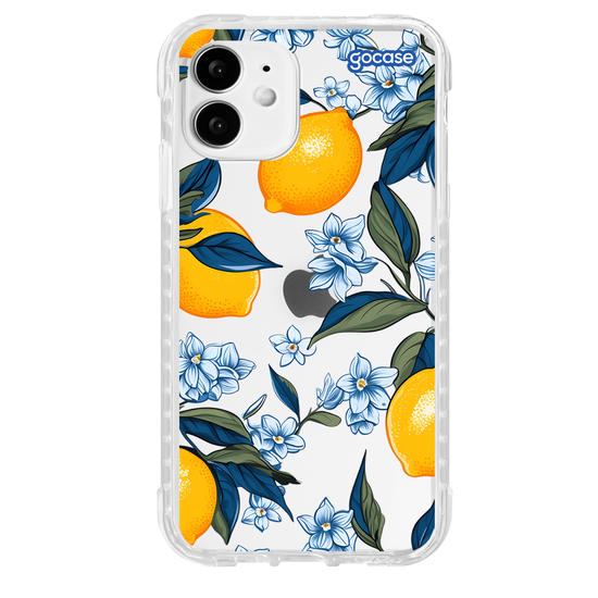 Capinha para celular  Limões e Folhas Azuis