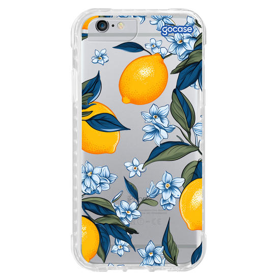 Capinha para celular  Limões e Folhas Azuis