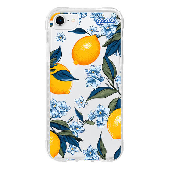 Capinha para celular  Limões e Folhas Azuis
