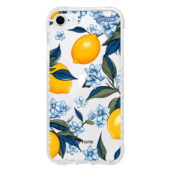 Capinha para celular  Limões e Folhas Azuis