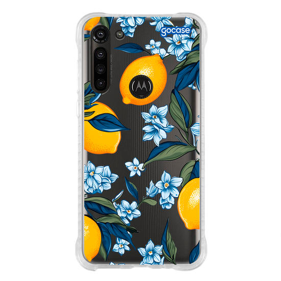 Capinha para celular  Limões e Folhas Azuis