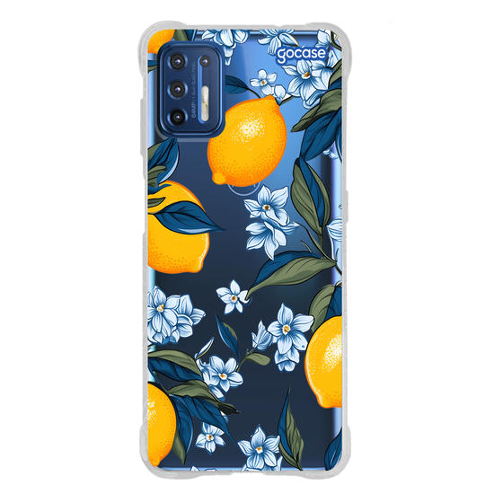 Capinha para celular  Limões e Folhas Azuis