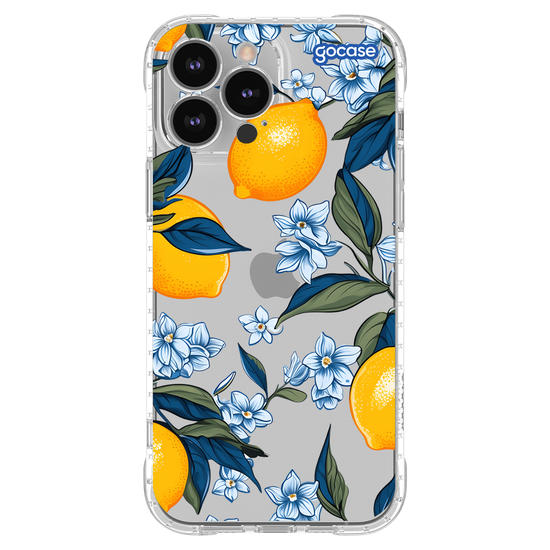 Capinha para celular  Limões e Folhas Azuis