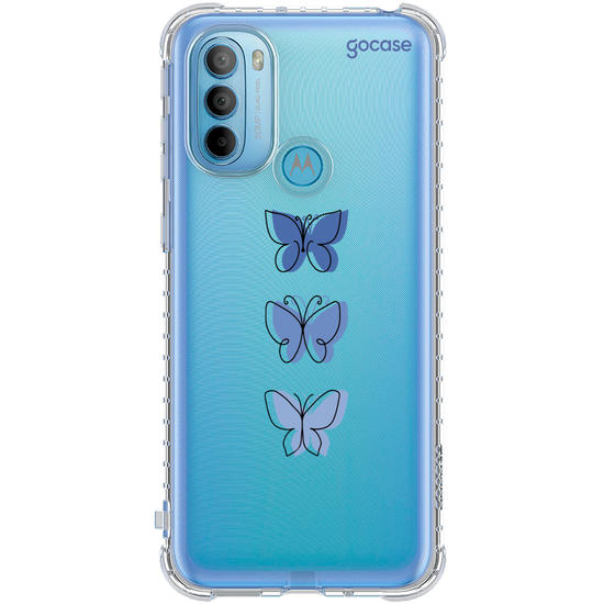 Capinha para celular Capinha Para Celular -  Borboletas Azuis Linha