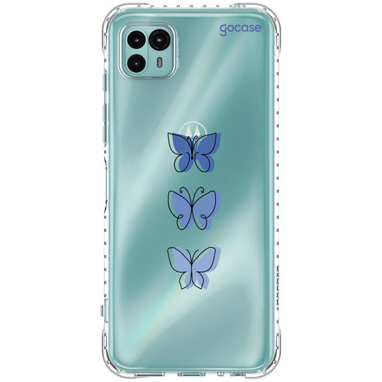 Capinha para celular Capinha Para Celular -  Borboletas Azuis Linha