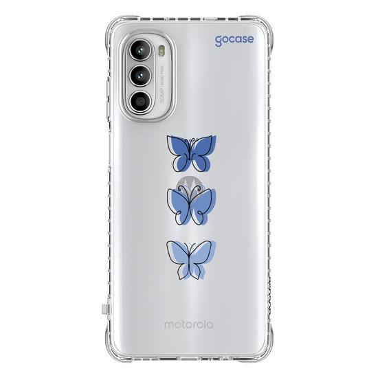 Capinha para celular Capinha Para Celular -  Borboletas Azuis Linha