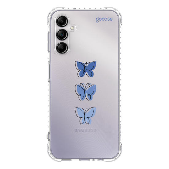 Capinha para celular Capinha Para Celular -  Borboletas Azuis Linha