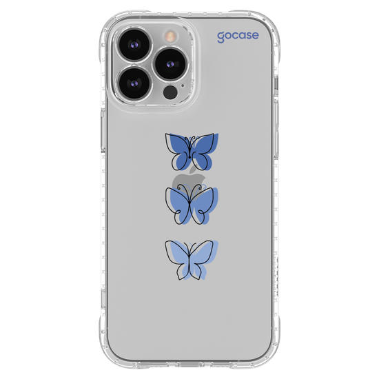 Capinha para celular Capinha Para Celular -  Borboletas Azuis Linha
