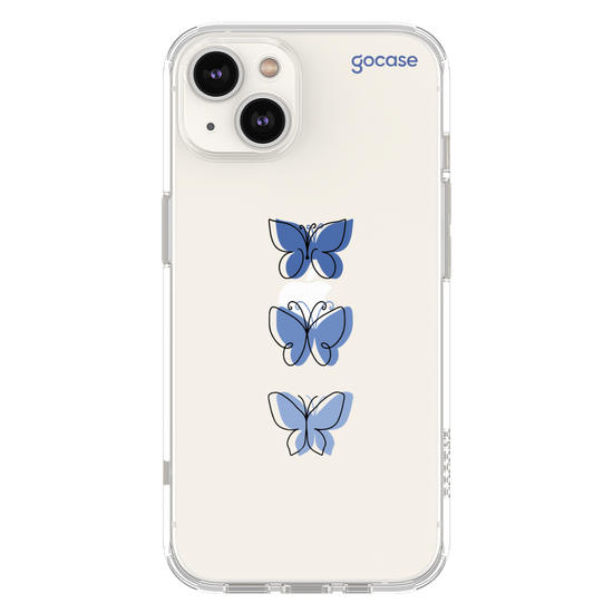 Capinha para celular Capinha Para Celular -  Borboletas Azuis Linha